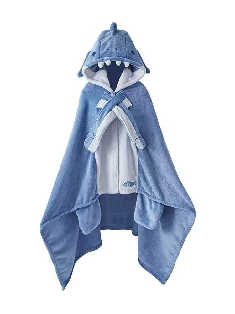 Anime Character bat and shark cape, cute soft and warm.