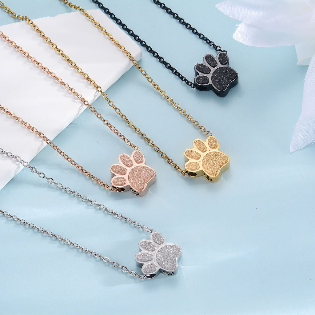 Stainless Steel Paw Print Perfume Necklace (20%OFF WITH CODE/ FIRST TEN PEOPLE ONLY)