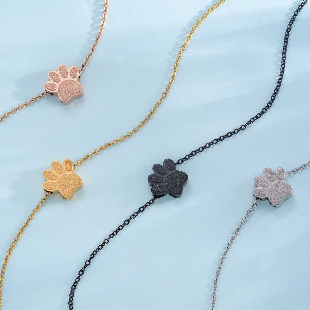 Stainless Steel Paw Print Perfume Necklace (20%OFF WITH CODE/ FIRST TEN PEOPLE ONLY)